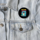 Virtuele Eier Jager - Grappige Gamer Bunny Vr Pase Ronde Button 5,7 Cm (In situ)