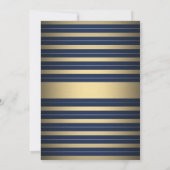 Virtuele elke dag marineschepen Blauw goud & witte Kaart (Achterkant)