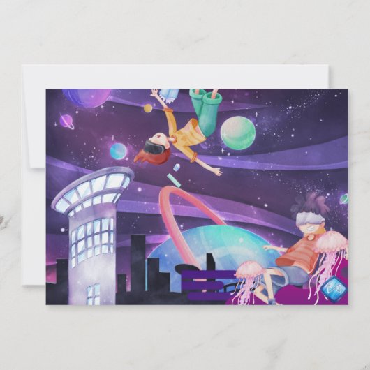 Virtuele feestdag | Foto Kaart (Achterkant)