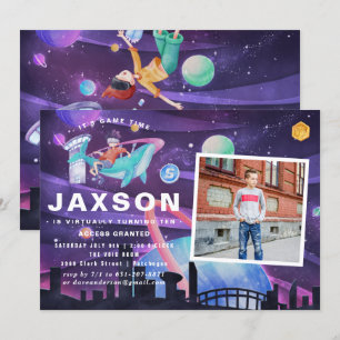 Virtuele feestdag   Foto Kaart