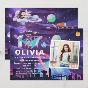 Virtuele feestdag   Foto Kaart