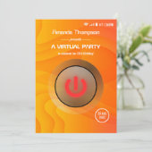 Virtuele feestdag in de zomer kaart (Staand voorkant)