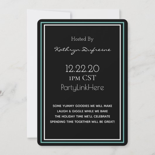 Virtuele feestdag kaart (Achterkant)