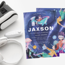 Virtuele feestdag kaart