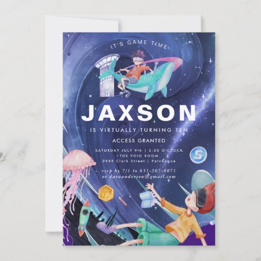 Virtuele feestdag kaart (Voorkant)