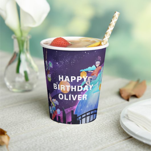 Virtuele feestdag voor games papieren bekers (Insitu)