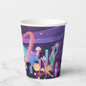 Virtuele feestdag voor games papieren bekers (Achterkant)