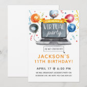 Virtuele feestelijke uitnodiging (Voorkant / Achterkant)