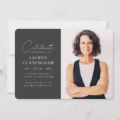 Virtuele feestvieren haar moderne eenvoudige foto kaart (Voorkant)