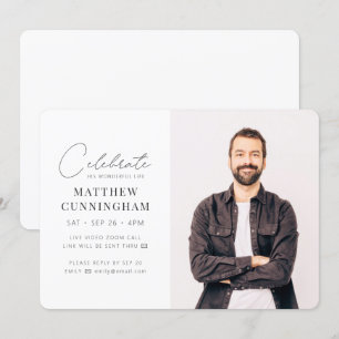 Virtuele feestvieren zijn levensmoderne, eenvoudig kaart