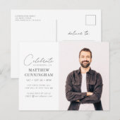 Virtuele feestvieren zijn levensmoderne, eenvoudig uitnodiging briefkaart (Voorkant / Achterkant)