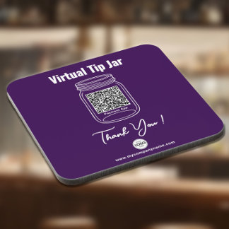 Virtuele fooienpot, aangepast QR-code betaalapp pa Bier Onderzetter