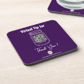 Virtuele fooienpot, aangepast QR-code betaalapp pa Bier Onderzetter (Linkerzijde)