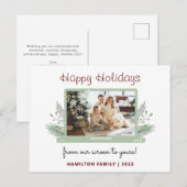 Virtuele foto van de moderne feestdag - virtuele v briefkaart (Voorkant / Achterkant)