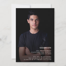 Virtuele GraduPartij 1 Foto zwart Kaart