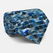 Virtuele grijze, bijtende keramische tegel met geb stropdas (Opgerold)