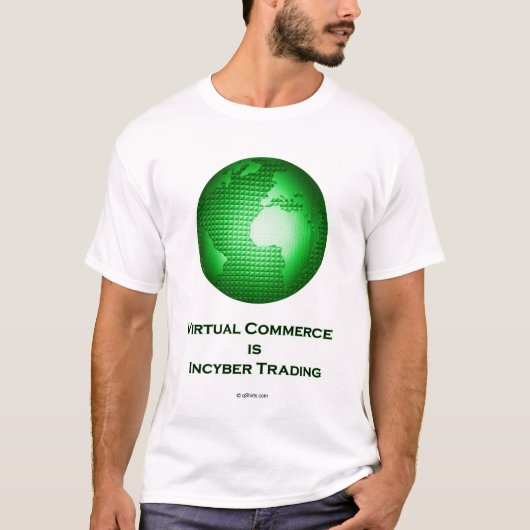 Virtuele handel is intracyberhandel t-shirt (Voorkant)