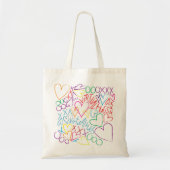 Virtuele handgrepen overal tote bag (Voorkant)