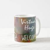 Virtuele handgrepen voor sociale vervorming koffiemok (Voorkant rechts)