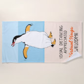 Virtuele handgrepen voor sociale vervorming strandlaken (Voorkant)