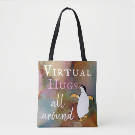 Virtuele handschoenen overal tote bag