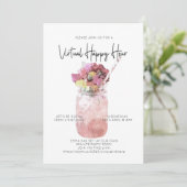 Virtuele Happy Hour Party sociale afstand, helder Kaart (Staand voorkant)