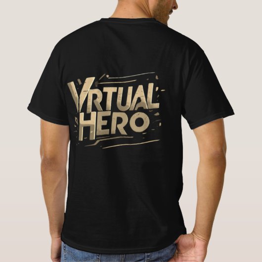 Virtuele held t-shirt (Achterkant)