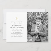 Virtuele herdenkingsviering van het leven eenvoudi kaart (Voorkant)