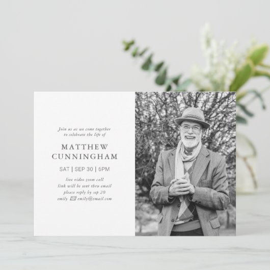 Virtuele herdenkingsviering van het leven in moder kaart (Staand voorkant)