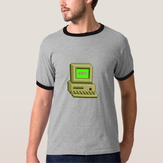 VIRTUELE HOGE VIJF COMPUTER T-SHIRT (Voorkant)