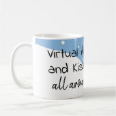 Virtuele Hugs en Kisses overal Koffiemok (Links)