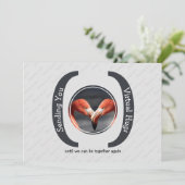 VIRTUELE HUGS Foto GRAY Wenskaart VERZENDEN (Staand voorkant)