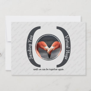 VIRTUELE HUGS Foto GRAY Wenskaart VERZENDEN