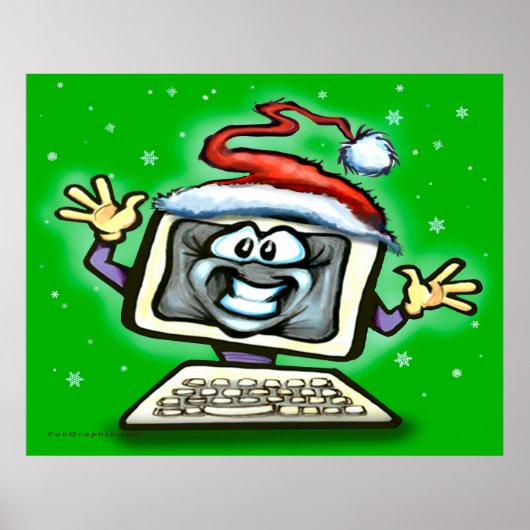 Virtuele kerst poster (Voorkant)