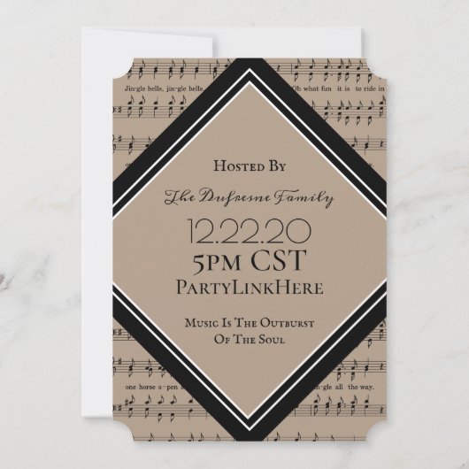 Virtuele kerstCaroling Kaart (Achterkant)