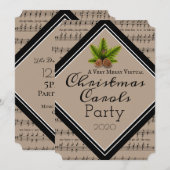 Virtuele kerstCaroling Kaart (Voorkant / Achterkant)