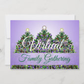 Virtuele kerstfamilie verzamelt kaart (Voorkant)