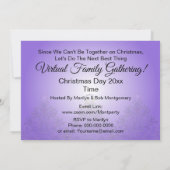 Virtuele kerstfamilie verzamelt kaart (Achterkant)