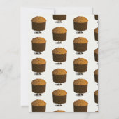 Virtuele kerstfeestdag in Panettone Red Brown Kaart (Achterkant)