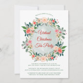 Virtuele kersttheefeestwinterFloralen Kaart (Voorkant)