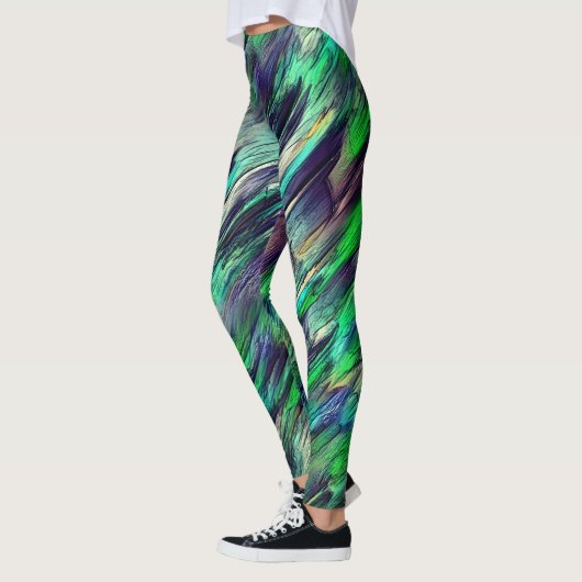 Virtuele kleurige stalactiek of lagen vernietigd leggings (Links)