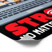 Virtuele Kleuterschool Leuk 100 Dagen van School T Poster (Hoek)