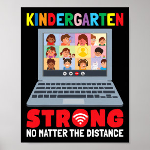 Virtuele Kleuterschool Leuk 100 Dagen van School T Poster