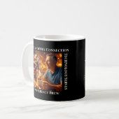 Virtuele koffieverbinding koffiemok (Voorkant links)