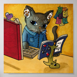 Virtuele leraar terug naar school 2020 cadeau voor poster