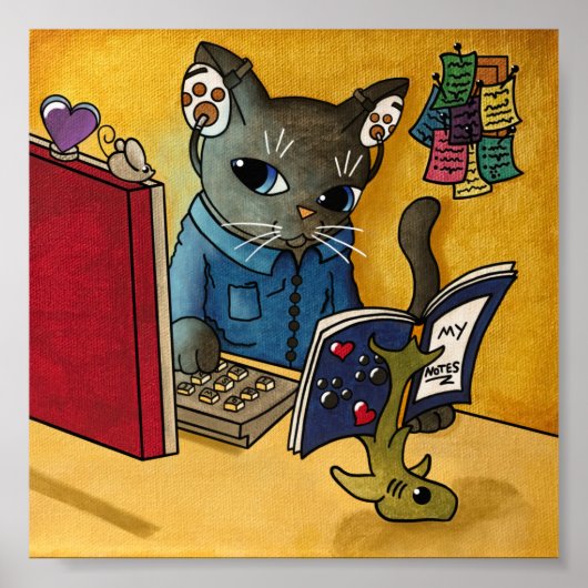 Virtuele leraar terug naar school 2020 cadeau voor poster (Voorkant)