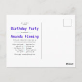 Virtuele neonvolwassen Drinken op zaterdag Briefkaart (Achterkant)