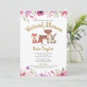 Virtuele Online Baby Shower Op Afstand Per Post Kaart (Staand voorkant)