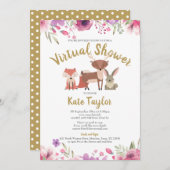 Virtuele Online Baby Shower Op Afstand Per Post Kaart (Voorkant / Achterkant)