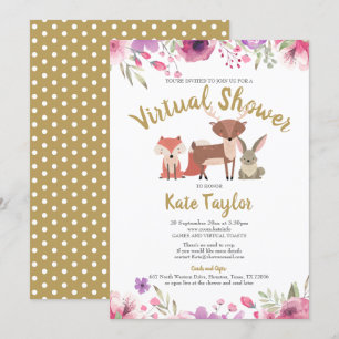 Virtuele Online Baby Shower Op Afstand Per Post Kaart